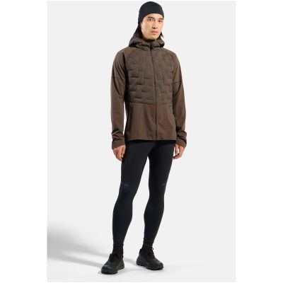 3. Kurtka przeciwwiatrowa męska Odlo ZEROWEIGHT INSULATOR Jacket brązowa