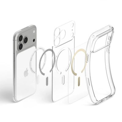 6. Etui Spigen Ultra Hybrid Mag MagSafe na iPhone 18 Pro / 17 Pro - przezroczysto-złote