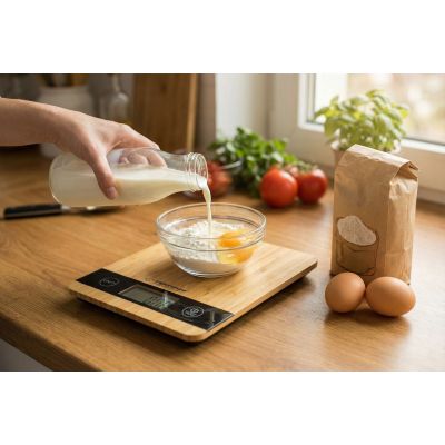 4. Waga kuchenna Esperanza Bamboo EKS005 (kolor beżowy)