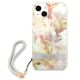 3. Etui Guess Flower Strap na iPhone 13 mini - fioletowe