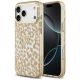 Etui Guess Leopard Glitter MagSafe na iPhone 17 Pro - brązowe