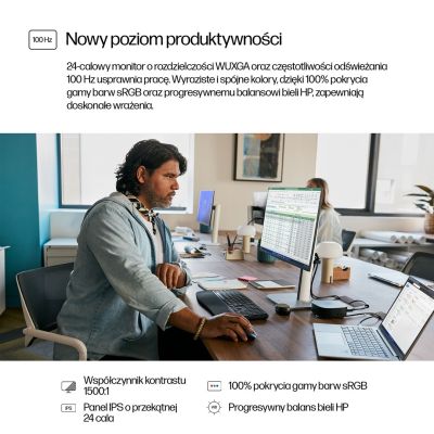 9. Monitor HP Series 5 24-calowy monitor seria 5 Pro WUXGA – 524pn