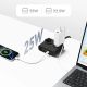 3. Listwa zasilająca Orico PDC25 25W 6w1 2x AC + 2x USB-A + 2x USB-C - czarna