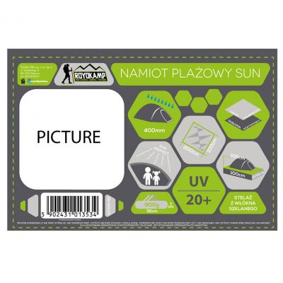 4. Namiot plażowy Sun 200x100x105 Royokamp 1013534