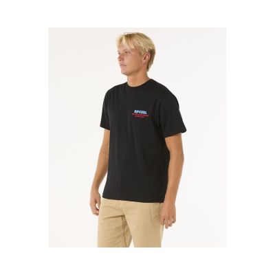 5. Koszulka RIP CURL Surf Revival Ding Repair Tee czarny