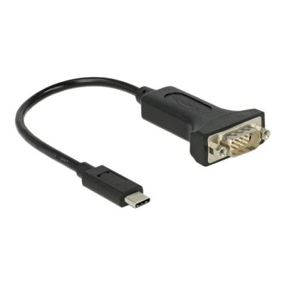 DeLOCK 63908 kabel równoległy Czarny 0,15 m DB-9