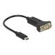 DeLOCK 63908 kabel równoległy Czarny 0,15 m DB-9