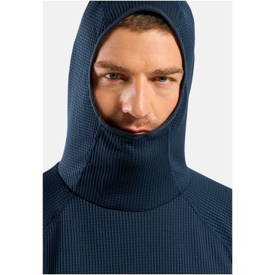 3. Bluza z kapturem męska Odlo CUBIC Mid layer hoody niebieska