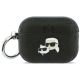Etui Karl Lagerfeld Monogram Karl & Choupette Head na AirPods Pro 3 - czarne