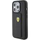 3. Etui Ferrari Grip Stand Metal Logo na iPhone 15 Pro - czarne