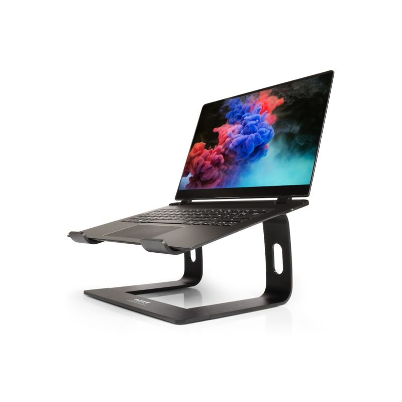 Port Designs 901103 stojak na laptop Podstawka na notebooka Aluminium, Czarny 39,6 cm (15.6")