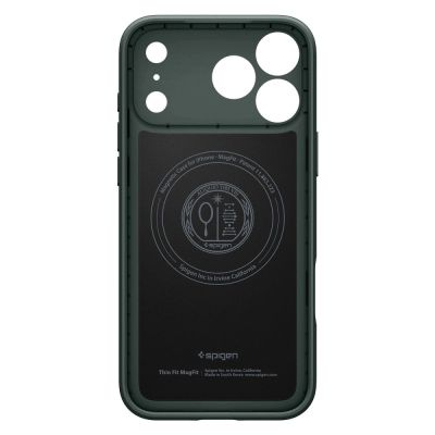 4. Etui Spigen Thin Fit MagSafe na iPhone 18 Pro / 17 Pro - zielone