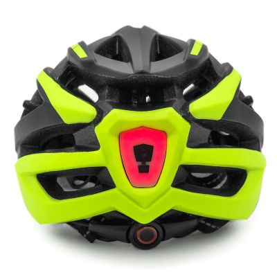 8. Kask rowerowy MTB Wozinsky z odpinanym daszkiem i tylną lampką USB 54-57 cm - czarno-żółty