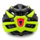 8. Kask rowerowy MTB Wozinsky z odpinanym daszkiem i tylną lampką USB 54-57 cm - czarno-żółty