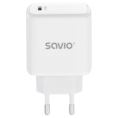 SAVIO ŁADOWARKA SIECIOWA LA-14 20W POWER DELIVERY 3.0, BIAŁA