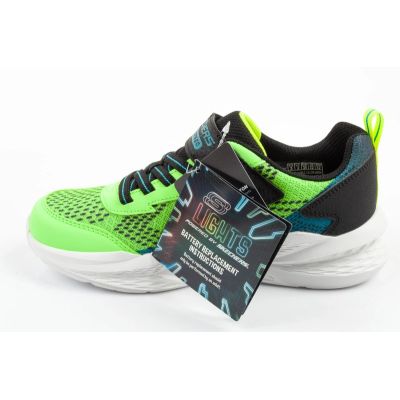 3. Skechers buty sportowe dziecięce Meteor-Lights LED dla chłopca na rzep