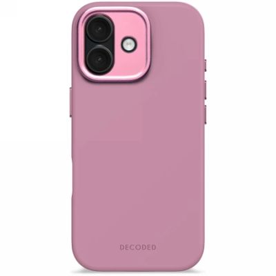 Etui Decoded AntiMicrobial Silicone Backcover MagSafe na iPhone 17 - różowe