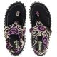 5. Gumbies - damskie japonki Slingback - BLACK SWIRLS