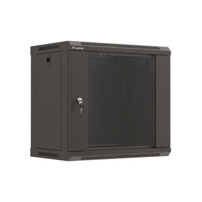 15. LANBERG SZAFA INSTALACYJNA RACK WISZĄCA 19" 9U 540X350 CZARNA DRZWI PRZESZKLONE (FLAT PACK)