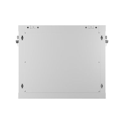12. Szafa instalacyjna rack wisząca 19" 9U 600X450 szara drzwi perforowane Lanberg (flat pack)