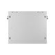 12. Szafa instalacyjna rack wisząca 19" 9U 600X450 szara drzwi perforowane Lanberg (flat pack)