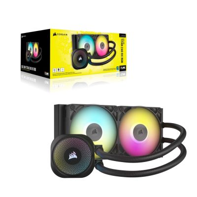 6. Corsair iCUE LINK TITAN RX RGB Procesor Chłodnica cieczy all-in-one 12 cm Czarny 1 szt.