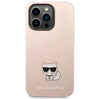 3. Etui Karl Lagerfeld Silicone Choupette Body na iPhone 14 Pro Max - jasnoróżowe
