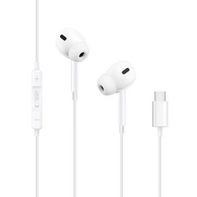 2. Słuchawki przewodowe Tech-Protect Ultraboost Core G3 USB-C - białe