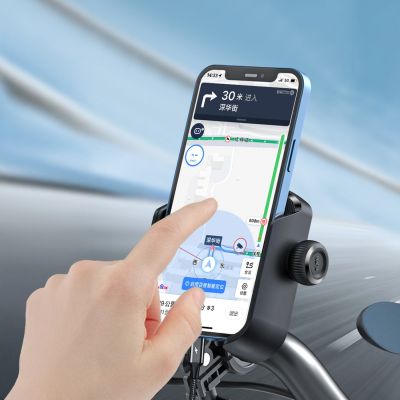 3. Uchwyt Joyroom JR-ZS431 na telefon na rower motocykl hulajnogę - czarny