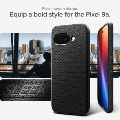 13. Etui Spigen Liquid Air na Google Pixel 9A - czarny mat