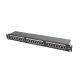 6. Patch panel Lanberg PPS6-1024-B (1U; kat. 6; 24xRJ-45)