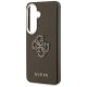 6. Etui Guess Grained Big 4G Metal Logo na Samsung Galaxy S26 - brązowe