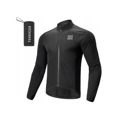 ROCKBROS wiatrówka rowerowa YPW071 czarna 4XL