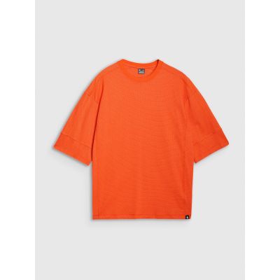 5. T-shirt oversize gładki męski 4F 4FRSS25TTSHM2653-70S