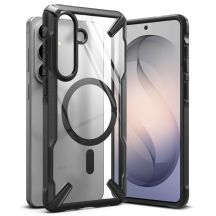 Etui Ringke Fusion X Magnetic MagSafe na Samsung Galaxy S26+ - przezroczysto-czarne