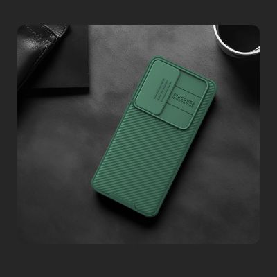 15. Etui Nillkin CamShield Pro pancerne z osłona na aparat do Samsung Galaxy S24+ - zielone