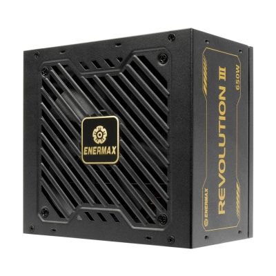 3. Enermax Zasilacz PC/Serwerowy 650W Revolution3 80+ Złoty FULLMOD (ERV650G-AHG-MAC)