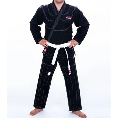 3. Kimono / GI do treningu BJJ - Czarne DBX ELITE A0 + PAS A0