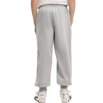 4. Spodnie dla dzieci Puma ESS Logo Lab Relaxed szare 694675 63