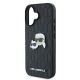 6. Etui Karl Lagerfeld Monogram Karl & Choupette Head Pin na iPhone 16 - czarne