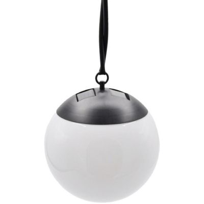 19. LAMPA SOLARNA PLASTIKOWA KULA WISZĄCA 20CM