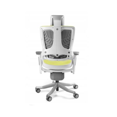 3. Fotel biurowy Wau 2 BL410 tkanina mustard/biały