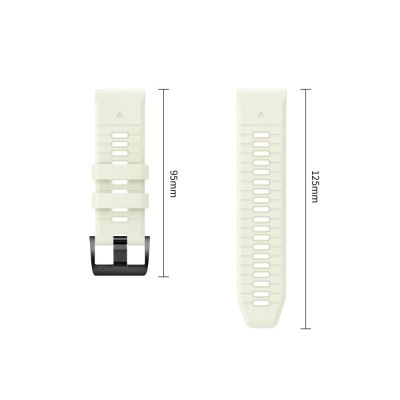4. Pasek Tech-Protect Silicone na Garmin Fenix 5 / 6 / 6 Pro / 7 / 8 / 8 Pro / E / 9 / 9 Pro (51 mm) - szary