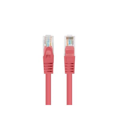 2. PATCHCORD KAT.6 UTP 0.25M CZERWONY FLUKE PASSED LANBERG 10-PACK