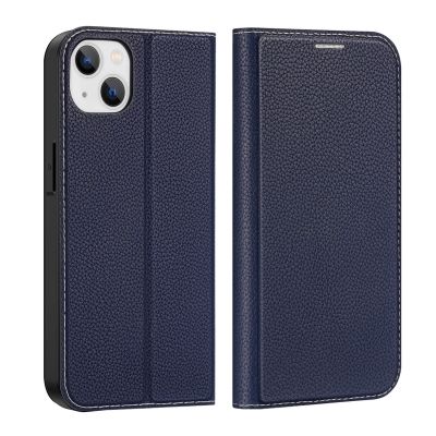 2. Dux Ducis Skin X2 etui do iPhone 14 Plus pokrowiec z magnetyczną klapką niebieski