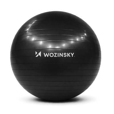 Piłka do ćwiczeń Wozinsky WGB65BB gimnastyczna 65 cm - czarna