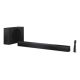 Listwa dźwiękowa Sharp 2.1 Dolby Atmos/DTS Virtual:X z wąskim bezprzewodowym subwooferem | Głośnik HT-SBW310 | 330 W | Łączność Bluetooth | Połączenie bezprzewodowe
