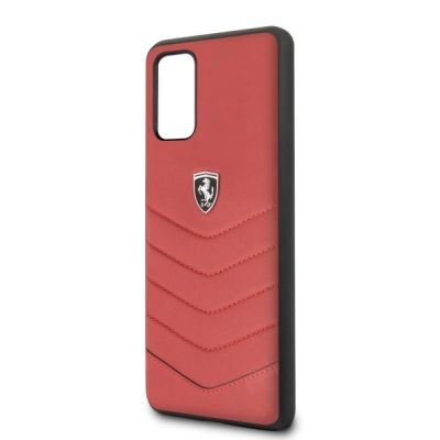 3. Etui Ferrari Heritage Quilted na Samsung Galaxy S20+ - czerwone