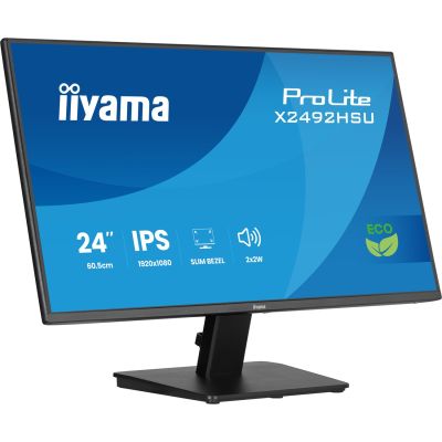 5. iiyama ProLite 24-calowy panel IPS Full HD z wąskimi ramkami z każdej strony i klasą energetyczną B