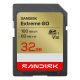 Sandisk Extreme Go SD UHS-I 32GB SD 100MB/s(R) / 60MB/s(W)